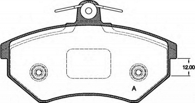 OPEN PARTS bpa013440 -  Комплект тормозных колодок, дисковый тормоз